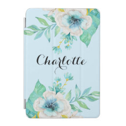 Vintage Gold and Mint Floral iPad Mini Cover