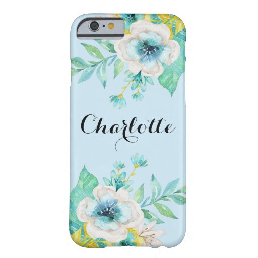 Vintage Gold and Mint Floral iPhone 6/6s Case