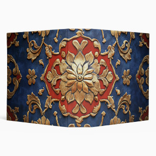 Vintage Gold & Blue Navy Book of Shadows 3 Ring Binder