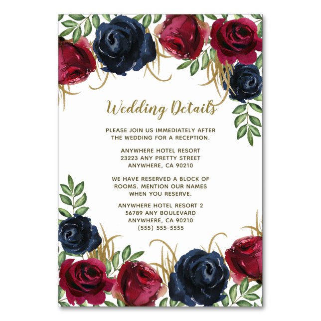 Vintage Gold Blush Pink Peony Wedding Insert Cards (Front)