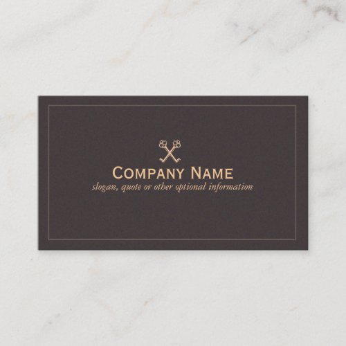 Crossed Keys Business Card