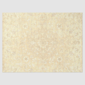 Vintage Gold Floral Medallion Decoupage Ornate Tis Tissue Paper