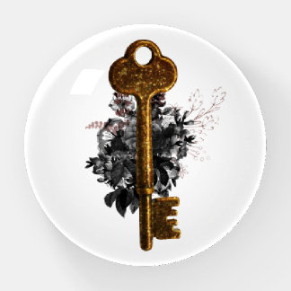 Vintage Gold Key Paperweight