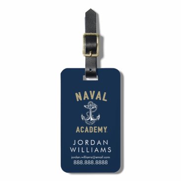 Vintage Gold Naval Academy Anchor Bag Tag Vintage Gold Naval Academy Anchor Bag Tag