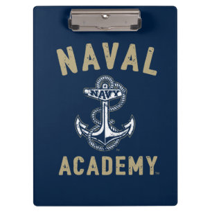 Vintage Gold Naval Academy Anchor Clipboard