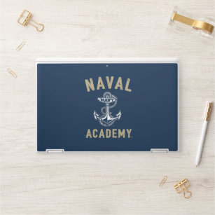 Vintage Gold Naval Academy Anchor HP Laptop Skin