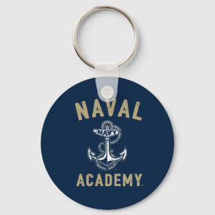 Vintage Gold Naval Academy Anchor Keychain