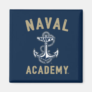 Vintage Gold Naval Academy Anchor Magnet