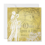 Vintage Gold Once Upon a Time  Wedding Invitation