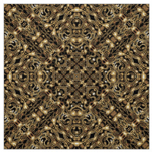 Vintage gold pattern fabric