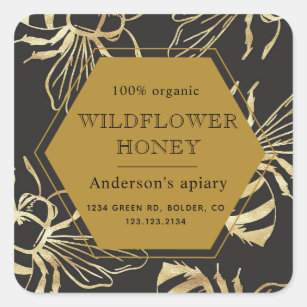Honey Jar Stickers | Print Custom Stickers | Zazzle