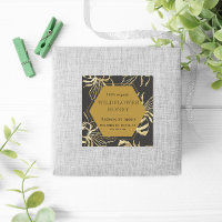 Vintage Gold Queen Bee Honey Jar Label