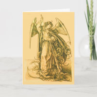 Vintage Gold St. Michael the Archangel Catholic