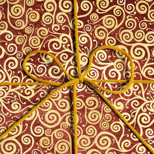  Vintage Gold Swirls Pattern Elegant Red Christmas Tissue Paper