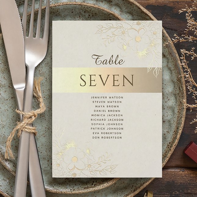 Vintage Gold Wedding Seating Chart (Creator Uploaded)