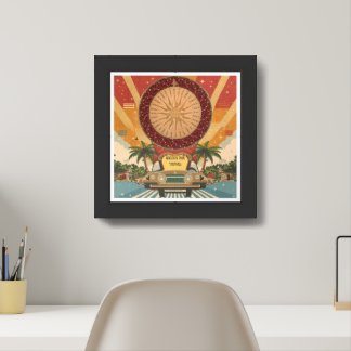 Vintage Golden Age Travel Poster