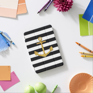 Vintage Golden Anchor iPad Mini Cover