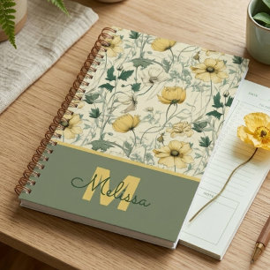 Vintage Golden Botanical Bloom Planner