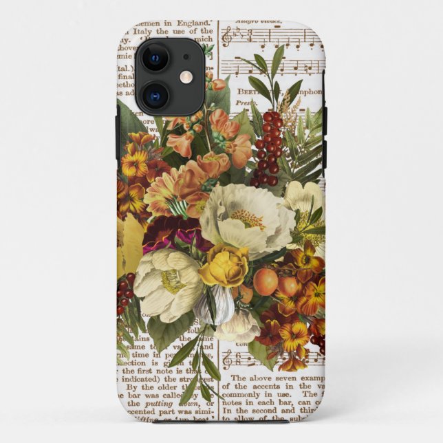 Vintage Golden Bouquet Case-Mate iPhone Case (Back)