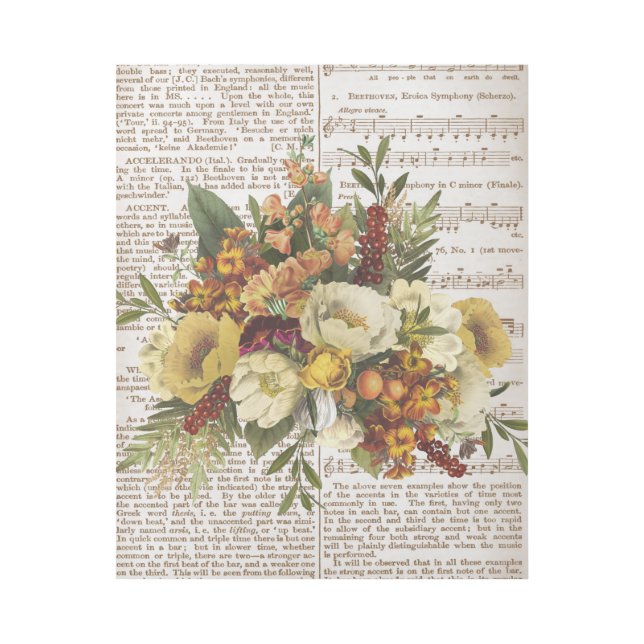 Vintage Golden Bouquet Gallery Wrap (Front)
