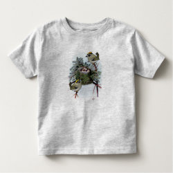 Vintage Golden-crowned Kinglet Toddler Fine Jersey T-Shirt