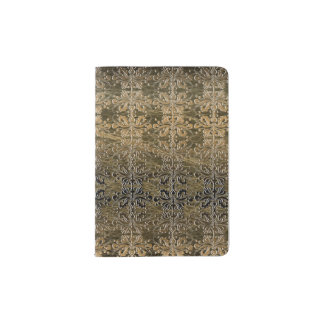 Vintage Golden Damask Passport Holder