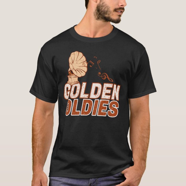 Vintage Golden Oldies Music T-Shirt (Front)