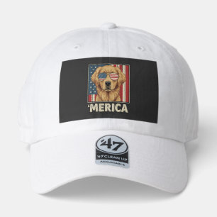 Vintage Golden Retriever 'Merica Flag 47 Brand Hat