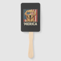 Vintage Golden Retriever 'Merica Flag
