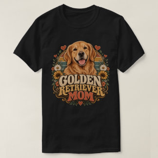Vintage Golden Retriever Mom T-Shirt