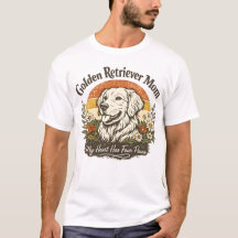 Vintage Golden Retriever Mom Wildflower Shirt