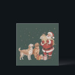 Vintage Golden Retriever Santa Christmas Dog Mom Holiday Card<br><div class="desc">Vintage Golden Retriever Santa Christmas Dog Mom</div>