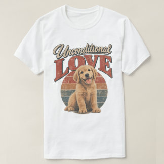 Vintage Golden Retriever Unconditional Love T-Shirt