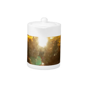 Vintage Golden Tea Pot Wall Art & Print