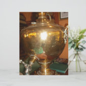 Vintage Golden Tea Pot Wall Art & Print (Standing Front)