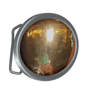 Vintage Golden Tea Pot Wall Art & Print Belt Buckle