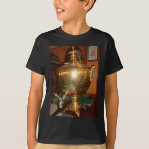 Vintage Golden Tea Pot Wall Art & Print T-Shirt