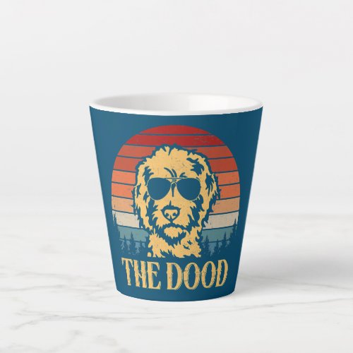 Vintage Goldendoodle The Dood Gift Dad Mom Kids  Latte Mug