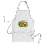 Vintage Goldfish Koi Fish, Marine Aquatic Sea Life Adult Apron
