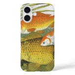Vintage Goldfish Koi Fish, Marine Aquatic Sea Life iPhone 16 Case