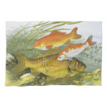 Vintage Goldfish Koi Fish, Marine Aquatic Sea Life Towel
