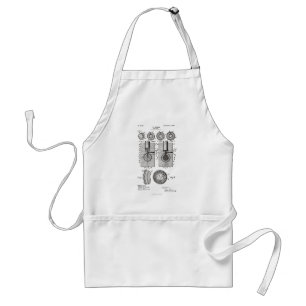 Vintage golf art 1902 patent drawing adult apron
