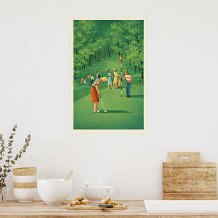 Vintage Golf - Art Print