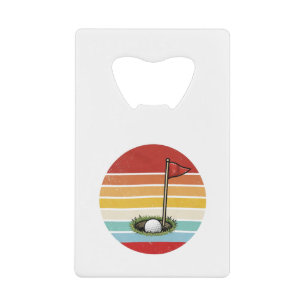 Vintage Golf Ball Hole Credit Card Bottle Opener