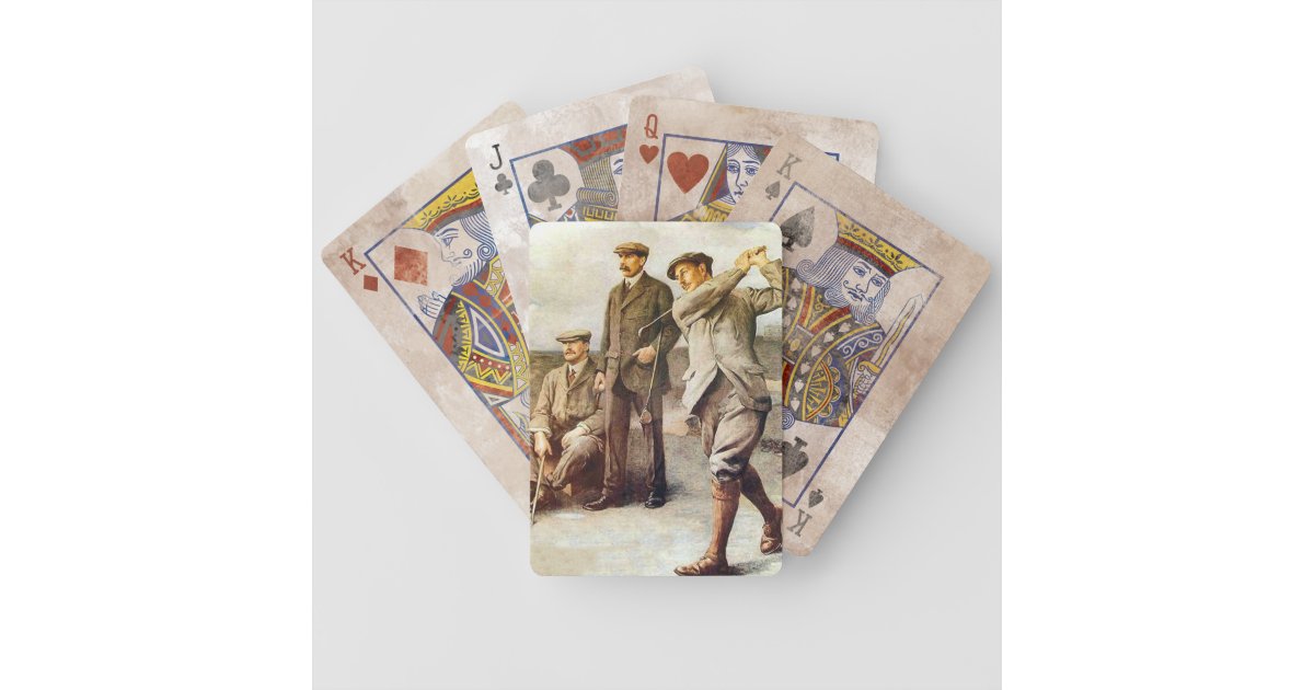Vintage Golf Bicycle Playing Cards