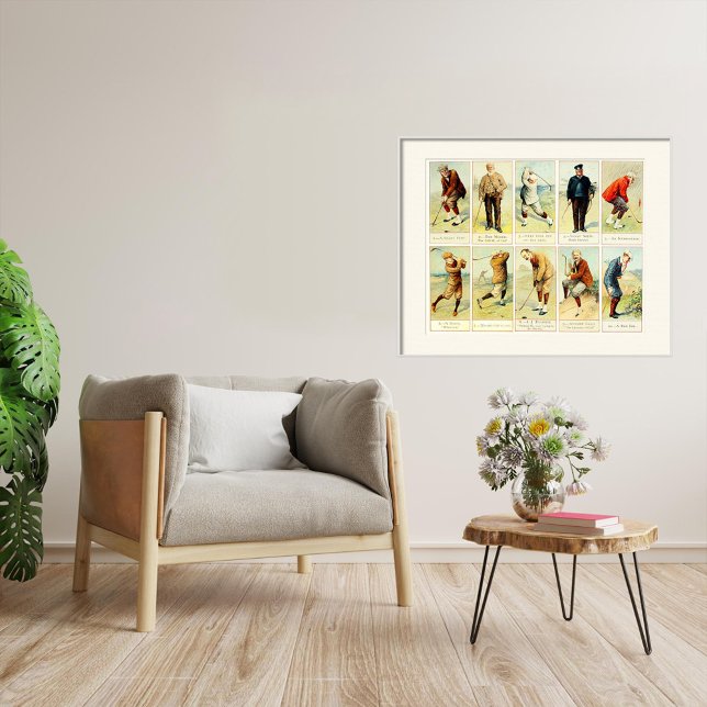 Vintage Golf Cigaret Cards Print (Creator Uploaded)