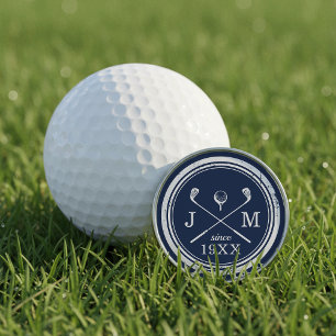 Vintage Golf Club Logo Monogram Ball Marker