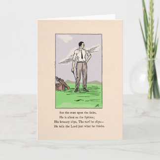 Vintage Golf Ditty Birthday Greetings card