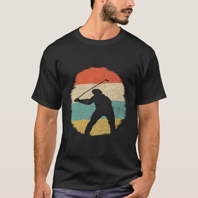 Vintage Golf Gift Golf Swing Golfing T-Shirt (Front)