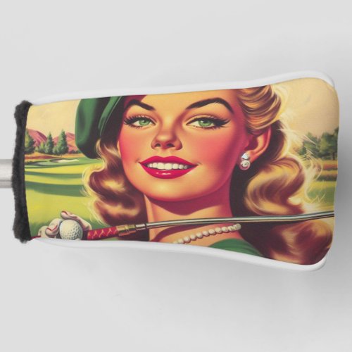 Vintage Golf Girl Golf Head Cover